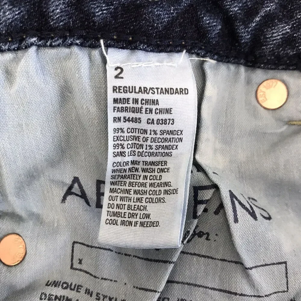American Eagle Outfitters Jeans Womens 2 Skinny Kick Stretch Bootcut Denim Blue - Picture 10 of 11